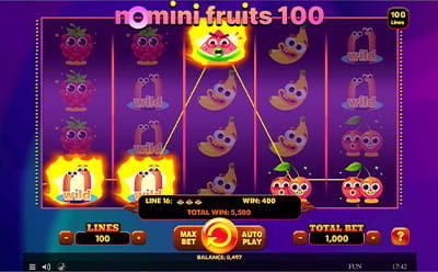 Gewinn im exklusiven Nomini Fruits 100 Slot