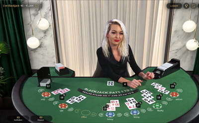 Mehrere Spieler am Live Blackjack Tisch bei Novibet