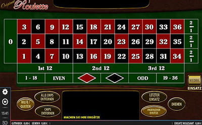 Original Roulette und andere Roulette Varianten im Cherry Automaten spielen.