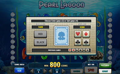 Pearl Lagoon Slot Card Bonus Spiel