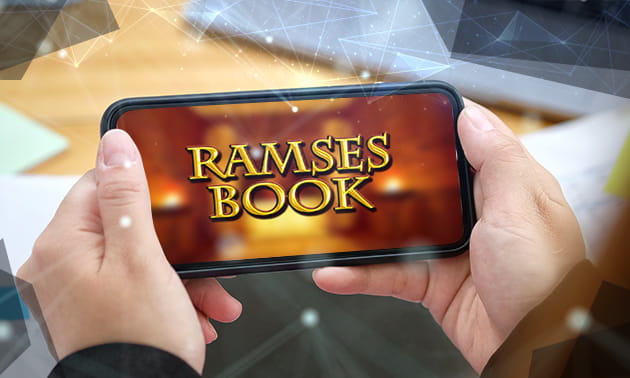 Der Ramses Book Slot auf einem Smartphone.