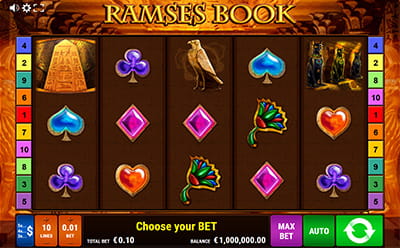 Ramses Book in der Löwen Play Online Spielhalle