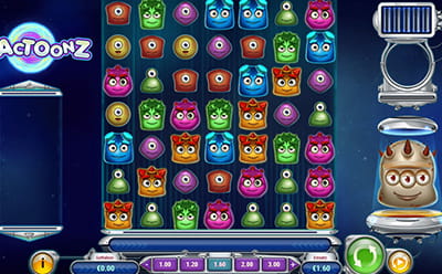 Reactoonz im Woopwin Online Casino.