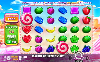 Das virtuelle Automatenspiel Sweet Bonanza.