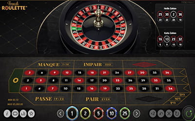 Die Roulette Asuwahl bei Dunder mobile Casino