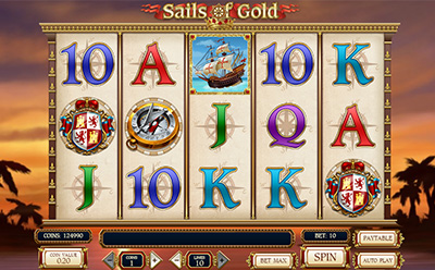 Sails of Gold Spielautomat fürs Handy