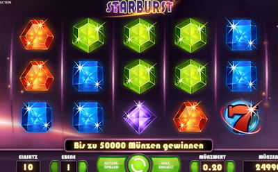 Lasse die Edelsteine bei Starburst wie Sterne funkeln!