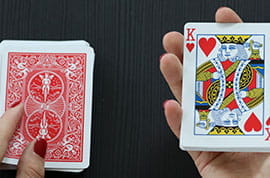 Herz König Spielkarte