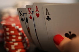 Spielkarten Ass und Könige