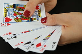 Spielkarten Könige und Asse