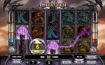 Tower Quest Slot Wild Feature