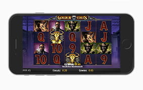 Smartphones, wie das iPhone X von Apple, eignen sich perfekt, um Slots wie Golden Colts im Unibet Casino zu spielen.