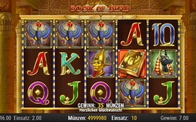 Der Book of Dead Spielautomat in der Voodoo Dreams Casino App