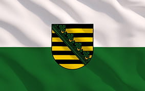 Das Wappen von Sachsen