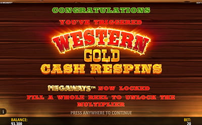 Western Gold Megaways Slot Freispiele
