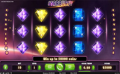 Starburst Slot von NetEnt.