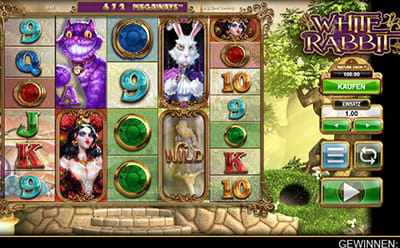 White Rabbit im Slots Palace Online Casino.