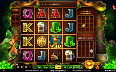 Der Larry the Leprechaun Slot im Wild Tornado Casino.