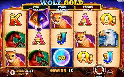 Der Online Slot Wolf Gold
