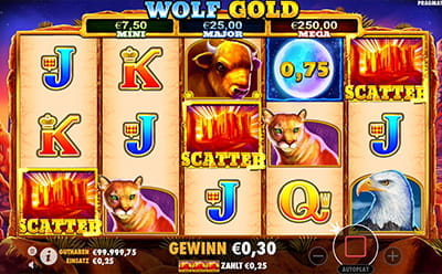 Der Slot Wolf Gold im EnergieKasino. 