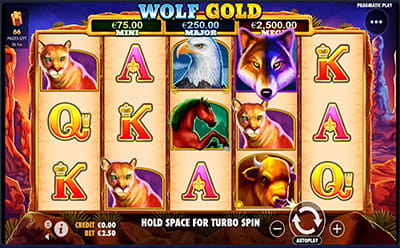 Wolf Gold im Lucky Dreams Online Casino.