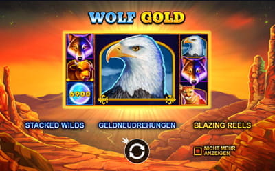 Der Slot Wolf Gold im Casinoin.