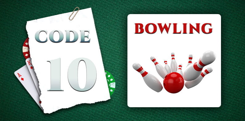 Codewort für 10 ist Bowling