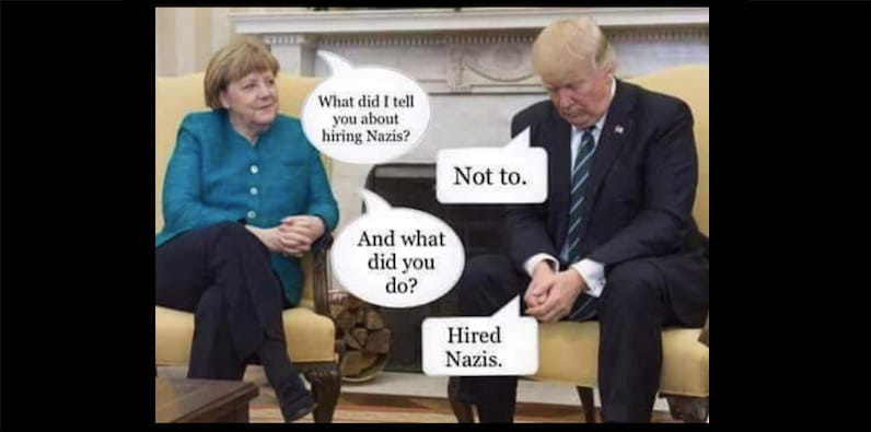 Trump verweigert den Handschlag mit Merkel 