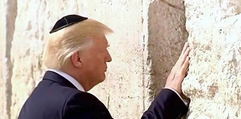 Donald Trump besucht die Klagemauer