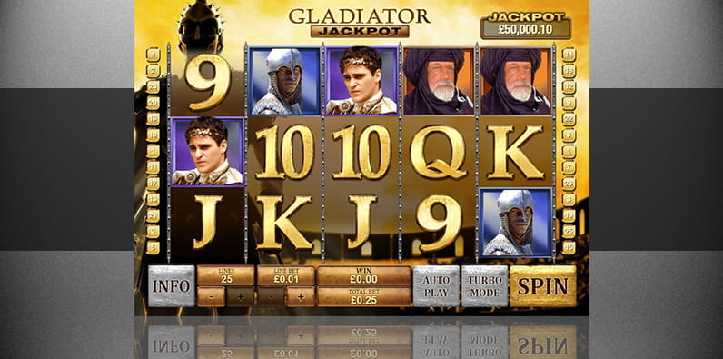 Gladiator Jackpot der Spielautomat zum Film