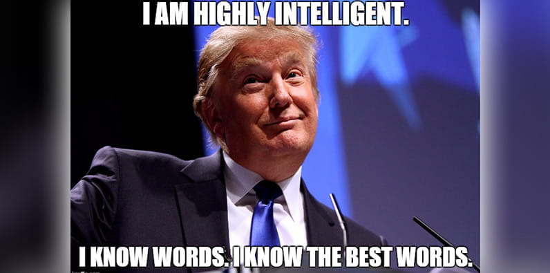 Donald Trump hat die besten Worte
