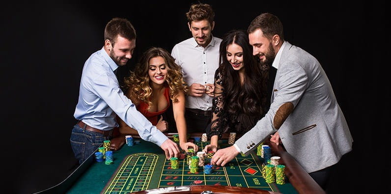 Glücksspiel in einem Casino