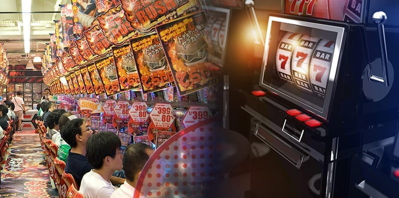 Die Pachinko-Salons können in Japan häufig angetroffen werden