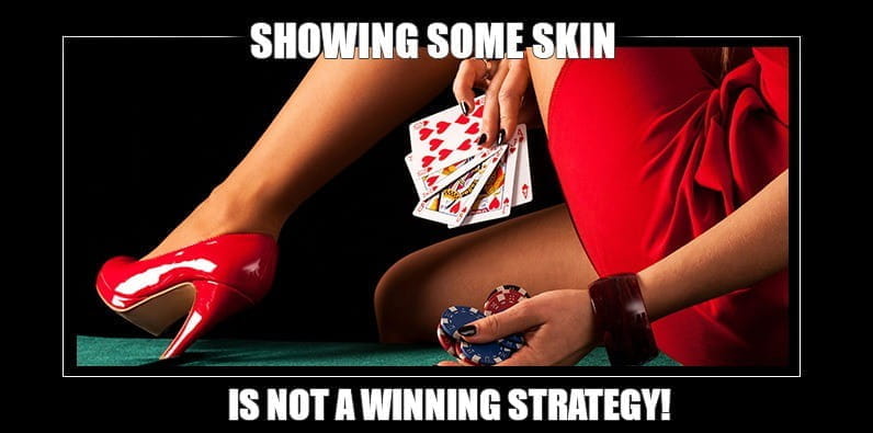 Haut zeigen, ist keine Gewinnstrategie Meme