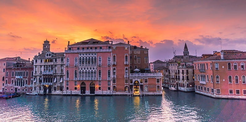Überblick über den Canale Grande in Venedig