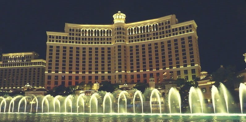 Das Bellagio Resort und die Fontänen-Show in Las Vegas