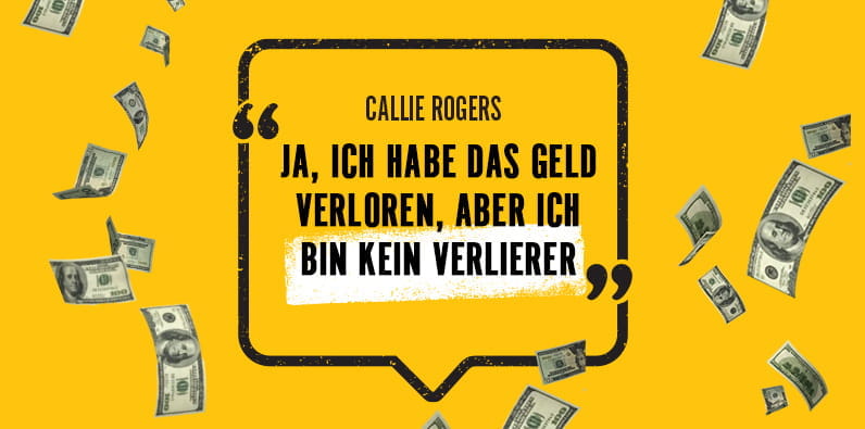 Callie Rogers als Jüngste Lottogewinnerin