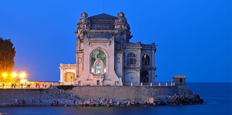 Constanta Casino in der Daemmerung