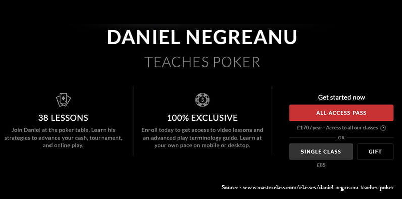 Daniel Negreanu Masterclass verschenken