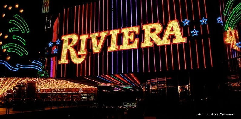 Das Riviera Casino in Las Vegas, in dem Martin Scorsese den Film 'Casino' gedreht hat