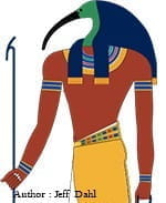 Thoth ägyptischer Goot des Glücksspiels