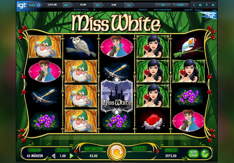 Miss White Video Slot von IGT