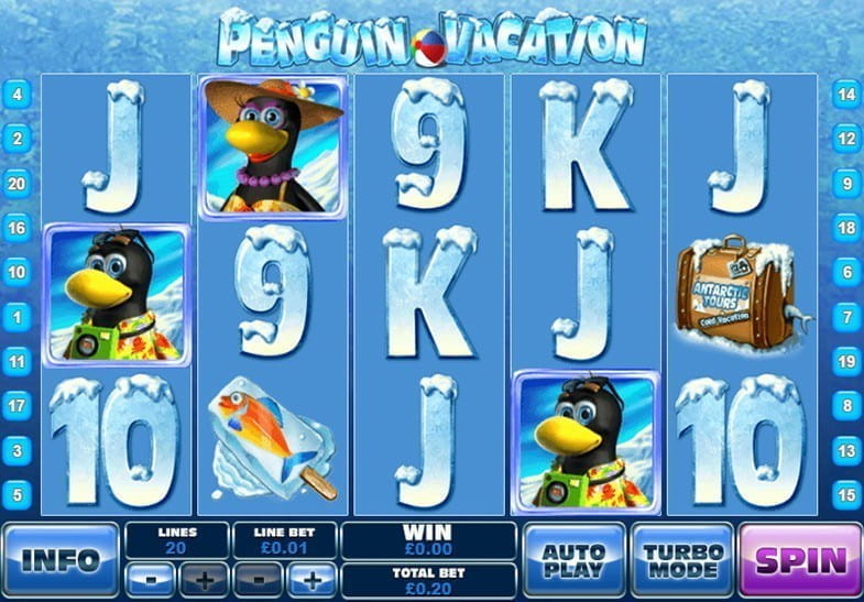 Penguin Vacation Arktischer Themen-Spielautomat