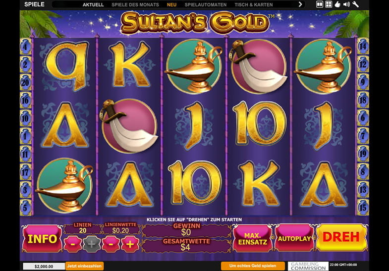 Sultan's Gold Spielautomat