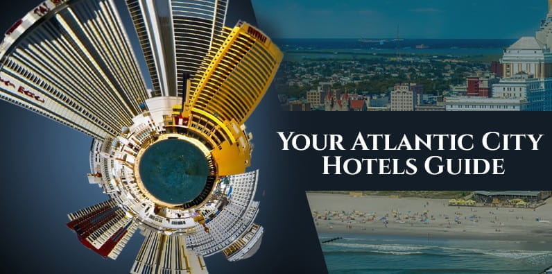 360-Grad-Panorama-Ansicht von den Atlantic City Hotels und Casinos