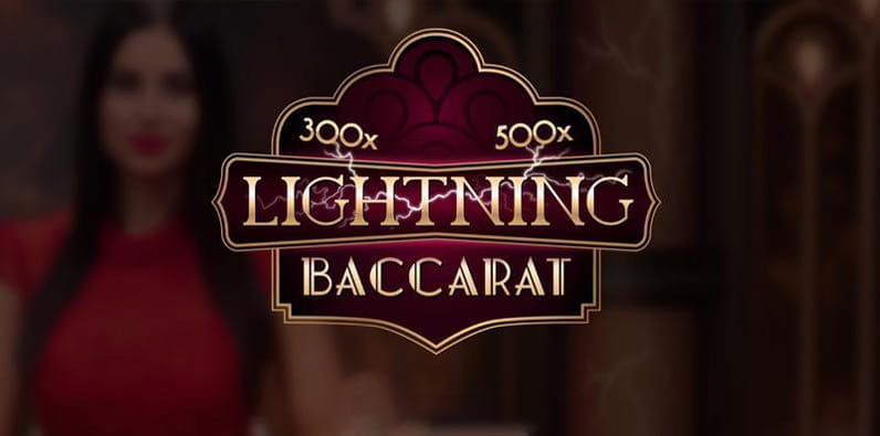 Logo permainan Lightning Baccarat