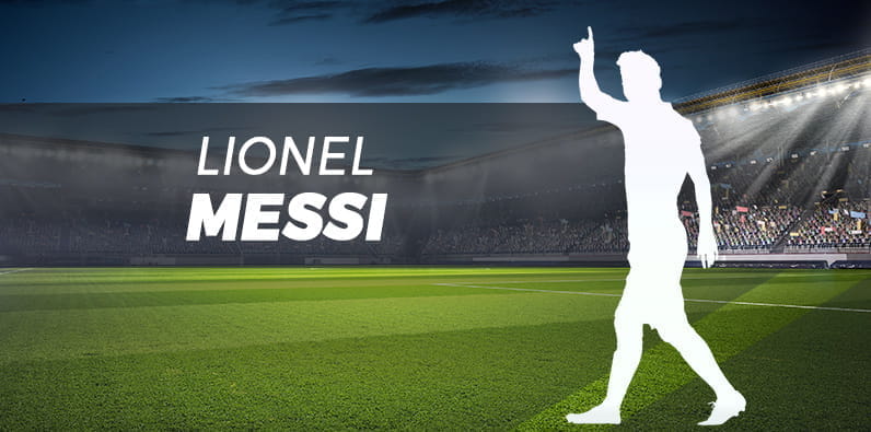 Lionel Messi kontrolliert den Ball