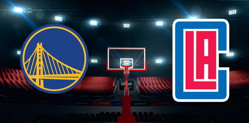 LA Clippers vs. Golden State Warriors Mannschaftsembleme
