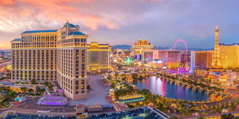 Panorama der Las Vegas's Skyline