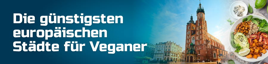 Guenstigste staedte fur veganer